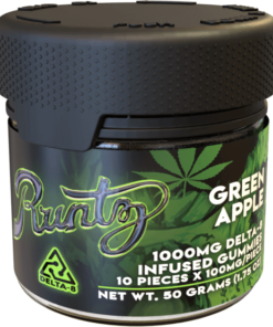 DELTA 8 RUNTZ GUMMY FLAVORS: Berry Pina Colada Cherry Fruit Punch Green Apple Watermelon Product Features: 100mg Delta-8 Per Gummy 1000mg Delta 8 Per Jar Official Runtz Gummies Third Party Lab Tested Federally legal THC Levels